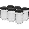 Barattoli 250 ml TO 66/4 con capsula nera - 6 pz. ['set di barattoli', ' barattoli per fermentazione', ' barattoli per confetture', ' barattoli con capsule twist-off', ' barattoli TO 66', ' barattoli con capsule a 4 tacche', ' barattoli con capsule nere', ' per conserve', ' per sottovuoto', ' barattoli per spezie']
