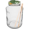 Barattolo 1,5 L, Ø 82/6 con tappo a vite colorato + pinza ['barattolo di vetro', ' barattolo con tappo', ' barattolo per fermentare i cetrioli', ' barattolo per cetrioli', ' barattolo con pinza', ' pinza per cetrioli', ' pinza da cucina']
