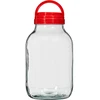 Barattolo 4 L con coperchio Twist-Off Ø 100 mm con manico ['barattolo', ' barattolo in vetro', ' vaso in vetro', ' barattolo con coperchio a vite', ' barattolo per fermentare i cetrioli', ' barattolo per cetrioli', ' barattolo per liquori fatti in casa', ' vaso per liquori fatti in casa', ' barattolo con pinze', ' pinze per cetrioli', ' pinze da cucina']