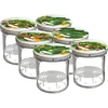 Barattolo da 350 ml con coperchio e pressino - 6 pezzi ['barattoli', ' barattoli piccoli', ' barattolino', ' barattolo in vetro', ' barattoli in vetro', ' barattolo con coperchio', ' barattoli per conserve', ' barattolo per il sottovuoto', ' barattoli per il sottovuoto', ' barattoli per spezie', ' barattolo per marmellata', ' barattolo per confetture', ' barattolo per miele', ' barattolino per miele', ' pressino', ' pressino per conserve', ' pressino per barattoli']