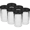 Barattolo dritto 545 ml (fi 82) - con capsula nera, 6 pz - 6 