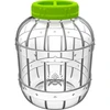 Barattolo infrangibile e multifunzionale, 5 L ['barattoli per conserve', ' barattolo', ' barattolo per cetrioli sottaceto', ' per liquori', ' barattolo 5 L', ' barattolo certificato per alimenti', ' barattolo infrangibile', ' barattolo universale', ' barattolo multifunzionale', ' barattolo per conserve', ' barattolo in plastica', ' barattolo PET']