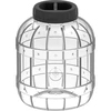 Barattolo infrangibile e multifunzionale con tappo nero, 5 L ['barattoli per conserve', ' barattolo', ' barattolo per sottaceti', ' per liquori e infusi', ' barattolo 5 l', ' barattolo certificato per alimenti', ' barattolo infrangibile', ' barattolo universale', ' barattolo multifunzione', ' barattolo per conserve', ' barattolo in plastica', ' barattolo leggero']
