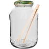 Barattolo TO 2 L, fi 82/6 con tappo colorato + pinze ['barattolo', ' barattolo di vetro', ' vaso di vetro', ' barattolo con tappo a vite', ' barattolo per cetrioli in salamoia', ' barattolo per cetrioli', ' barattolo per liquori fatti in casa', ' barattolo per liquori', ' barattolo con pinze', ' pinze per cetrioli', ' pinze da cucina']