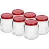 Barattolo twist-off "Grubasek" 580 ml con capsula bordeaux fi82/6, 6 pezzi ['barattoli', ' barattolo', ' set di barattoli', ' contenitori', ' contenitori in vetro', ' barattoli per la conservazione', ' barattoli da cucina', ' barattoli in vetro', ' barattoli con tappo metallico', ' barattoli per alimenti', ' barattoli per conserve', ' barattoli per erbe aromatiche', ' barattoli per caffè', ' barattoli per tè', ' barattoli lavabili in lavastoviglie', ' barattolo in vetro', ' barattolo con tappo', ' kit di barattoli', ' barattoli per marmellate', ' barattolo panciuto', ' grubasek']