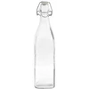 Bottiglia 1 L con chiusura ermetica - quadrata ['bottiglia per alcolici', ' bottiglie decorative per alcolici', ' bottiglia di vetro per alcolici', ' bottiglie per distillati fatti in casa per matrimoni', ' bottiglia per liquori fatti in casa', ' bottiglia per vino', ' bottiglie per vino', ' liquore fatto in casa']