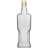 Bottiglia da credenza 500 ml con tappo in sughero ['bottiglia in vetro decorativa', ' bottiglia con tappo in sughero naturale', ' bottiglia per liquori fatti in casa']