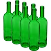 Bottiglia per vino 0,75 L verde - confezione da 8 pezzi - 4 