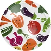 Capsule twist-off Ø82/6 con faccine di verdure - 10 pezzi ['tappi per vasetti', ' capsule twist-off', ' tappi per conserve', ' tappi colorati', ' per vasetti Ø82', ' per la pastorizzazione', ' tappi con click-clack', ' tappi con motivo verdure']