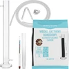 Colonna filtrante in vetro in kit con alcolometro, tubicino in silicone e carbone attivo di cocco - 5 