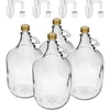 Dama 5 L con tappo a vite, tappo in sughero e gorgogliatore – set da 4 pezzi - 3 