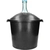 Damigiana in vetro per vino 25 L - con cestello in plastica ['damigiana', ' dame-jeanne', ' damigiana con cestello in plastica', ' damigiana per vino', ' damigiana per fermentazione', ' damigiana in vetro', ' damigiana 25 litri', ' damigiana a bocca stretta', ' bottiglione per vino', ' contenitore per fermentazione', ' gallone per vino', ' damigiana con cesto in plastica']