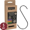 Ganci per affumicatura - a S, punte tagliate a 45°, 4 mm x 150 mm, 5 pezzi - 8 