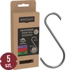 Ganci per affumicatura - a S, taglio a 45°, 5 mm x 150 mm, 5 pezzi ['gancio per affumicatura', ' gancio per affumicare la carne', ' gancio per affumicare i salumi', ' gancio per salumi', ' ganci da affumicatura', ' ganci in acciaio inox', ' ganci da affumicatura a S', ' set di ganci', ' ganci per affumicatore', " ganci per l'asciugatura dei salumi", ' ganci per formaggi', ' ganci classici']