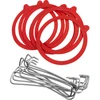 SET: MOLLETTE+GUARNIZIONI WECK Ø110 MM - 10 PZ - 3 