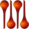 Sfere d'irrigazione per piante, ambra trasparente, 400 ml, 4 pezzi - 9 