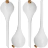 Sfere irriganti per piante, bianche semitrasparenti con tappo, 400 ml, 4 pezzi - 5 