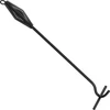 Sollevacoperchi/attizzatoio per coperchi di pentole o calderoni in ghisa ['attizzatoio', ' attizzatoio verniciato', ' attizzatoio in acciaio', ' manico per coperchi', ' sollevacoperchi', ' per calderone in ghisa', ' per pentola in ghisa']