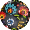 Tappi a vite fi 66/4 neri Folk - 10 pezzi ['Tappi a vite per vasetti', ' tappo a vite per vasetto', ' tappi fi 66', ' tappi 4 alette', ' tappi per pastorizzazione', ' tappi folcloristici', ' tappi neri', ' tappi per vasetti', ' per conserve']