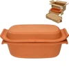 Tegame romano 2,5 L ['tegame romano', ' cottura senza grassi', ' cottura a vapore', ' per la carne', ' per il pane', ' per il pesce', ' per vegetariani', " piatti in un'unica pentola", ' piatti per bambini', ' piatti dietetici', ' per la cottura del pane', ' pentola di argilla', ' tegame in terracotta', ' idea regalo', ' per paté', ' per terrine', ' stampo da plumcake']