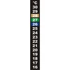 Termometro a cristalli liquidi (da +16°C a +30°C) 13 cm ['termometro alimentare', ' termometro da cucina', ' termometro culinario', ' termometro autoadesivo', ' termometro per fermentazione', ' termometro per acquario', ' termometro a cristalli liquidi', ' termometri autoadesivi', ' termometri enologici', ' termometri per birrificazione']