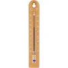 Termometro universale (-30 a +50°C), 17 cm, marrone chiaro ['termometro', ' termometro universale', ' termometro in plastica', ' termometro con scala leggibile', ' termometro con doppia scala in °C e °F', ' termometro per ambienti ad alta umidità', ' termometro da esterno fino a -30°C', " termometro resistente all'umidità", ' termometro color marrone chiaro', ' termometro solido']