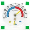Termometro universale trasparente con igrometro, autoadesivo (da -50 °C a +50 °C) - 4 