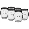 Vasetto Amfora 580 ml (Ø 82) con capsula nera - 6 pezzi - 7 