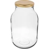 Vaso 3 L - 1 pz, tappo dorato (Ø100) ['vaso', ' vaso in vetro', ' barattolo in vetro', ' barattolo con tappo', ' vaso per fermentazione dei cetrioli', ' vaso per cetrioli', ' barattolo per liquori e tinture', ' vaso per infusi alcolici', ' 3 l']
