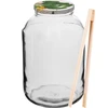 Vaso da 4 L, coperchio colorato + forchetta o pinze ['vaso', ' vaso in vetro', ' barattolo in vetro', ' barattolo con coperchio', ' barattolo con coperchio a vite', ' barattolo per fermentare i cetrioli', ' barattolo per cetrioli', ' barattolo per liquori fatti in casa', ' vaso per infusi alcolici', ' barattolo con pinze', ' pinze per cetrioli', ' pinze da cucina']