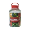 Vaso in vetro 12 L con coperchio in plastica - 5 