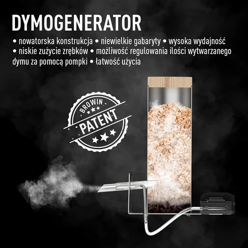 Affumicatoio da giardino in legno 200 L – dragON Wood 100E con modulo di riscaldamento elettrico e centralina di controllo - 8