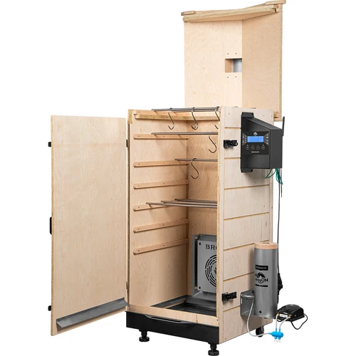 Affumicatoio senza telaio dragON PLYWOOD NATURE con centralina Wi-Fi, 200 L - 3