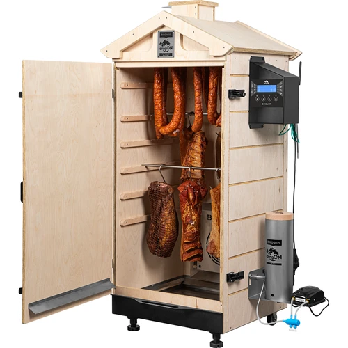 Affumicatoio senza telaio dragON PLYWOOD NATURE con centralina Wi-Fi, 200 L - 4