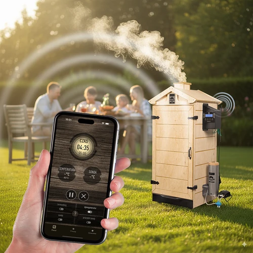 Affumicatoio senza telaio dragON PLYWOOD NATURE con centralina Wi-Fi, 200 L - 9