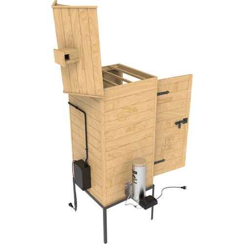 Affumicatore 200 L dragON Larch E21 - in larice, con modulo riscaldante elettrico e centralina di controllo - 6