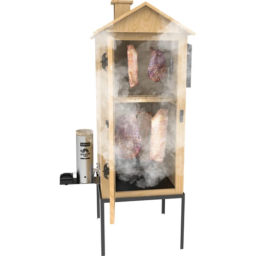 Affumicatore 200 L dragON Larch E21 - in larice, con modulo riscaldante elettrico e centralina di controllo - 8