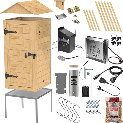Affumicatore con Wi‑Fi, 200 L – dragON WOOD 100IQ con modulo riscaldante elettrico e controller - 3
