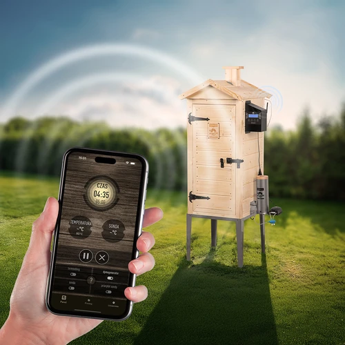 Affumicatore con Wi‑Fi, 200 L – dragON WOOD 100IQ con modulo riscaldante elettrico e controller - 7