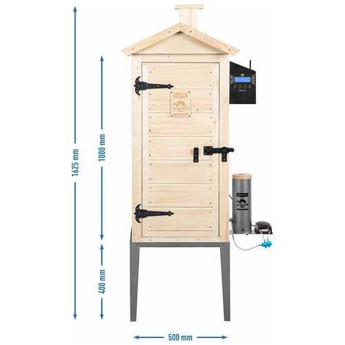 Affumicatore con Wi‑Fi, 200 L – dragON WOOD 100IQ con modulo riscaldante elettrico e controller - 13