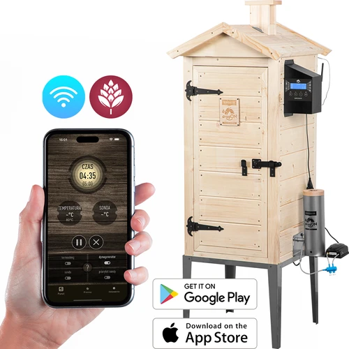 Affumicatore con Wi‑Fi, 200 L – dragON WOOD 100IQ con modulo riscaldante elettrico e controller
