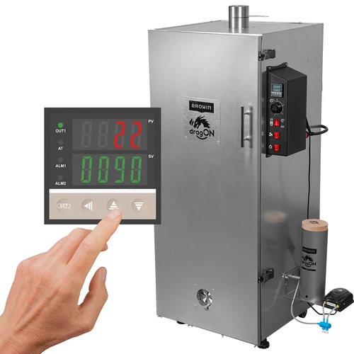 Affumicatore dragON in acciaio 220 L – con controller digitale