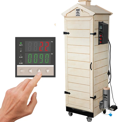 Affumicatore dragON PLYWOOD NATURE – senza telaio, modulare, con controller digitale, 320 L