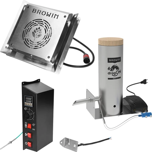 Affumicatore dragON PLYWOOD NATURE – senza telaio, modulare, con controller digitale, 320 L - 7