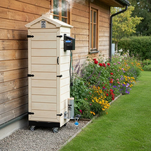 Affumicatoio dragON PLYWOOD NATURE – senza telaio, modulare, con controller Wi‑Fi, 320L - 15