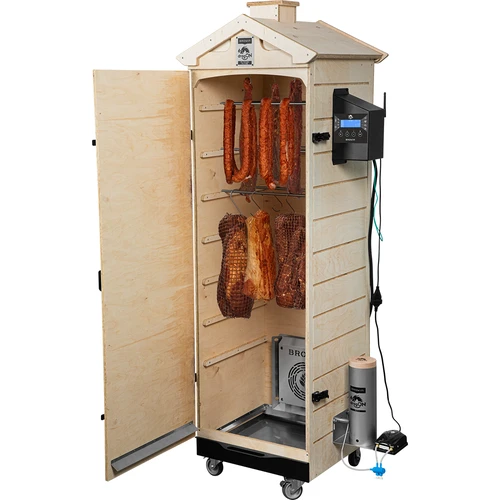 Affumicatoio dragON PLYWOOD NATURE – senza telaio, modulare, con controller Wi‑Fi, 320L - 4