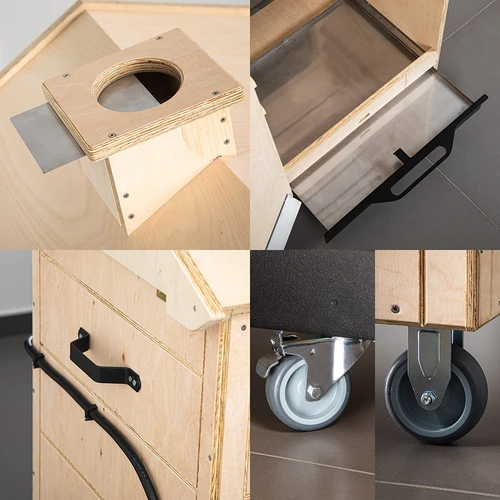 Affumicatoio dragON PLYWOOD NATURE – senza telaio, modulare, con controller Wi‑Fi, 320L - 6