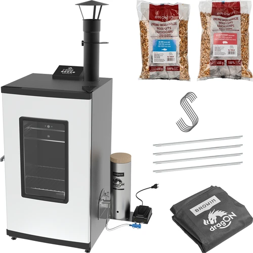 Affumicatore elettrico - dragON con generatore di fumo, digitale 65 L