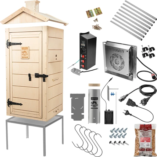 Affumicatore elettrico dragON PLYWOOD NATURE 100E con modulo riscaldante e centralina di controllo - 2
