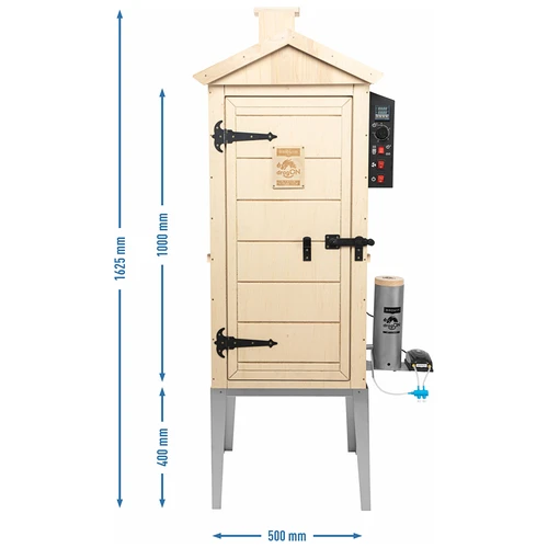 Affumicatore elettrico dragON PLYWOOD NATURE 100E con modulo riscaldante e centralina di controllo - 14
